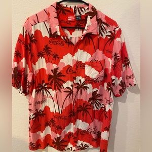 Coca Cola Hawaiian Shirt. Men’s X-Large.